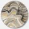 Designart - Glam Gold Canion - Glam Metal Circle Wall Art